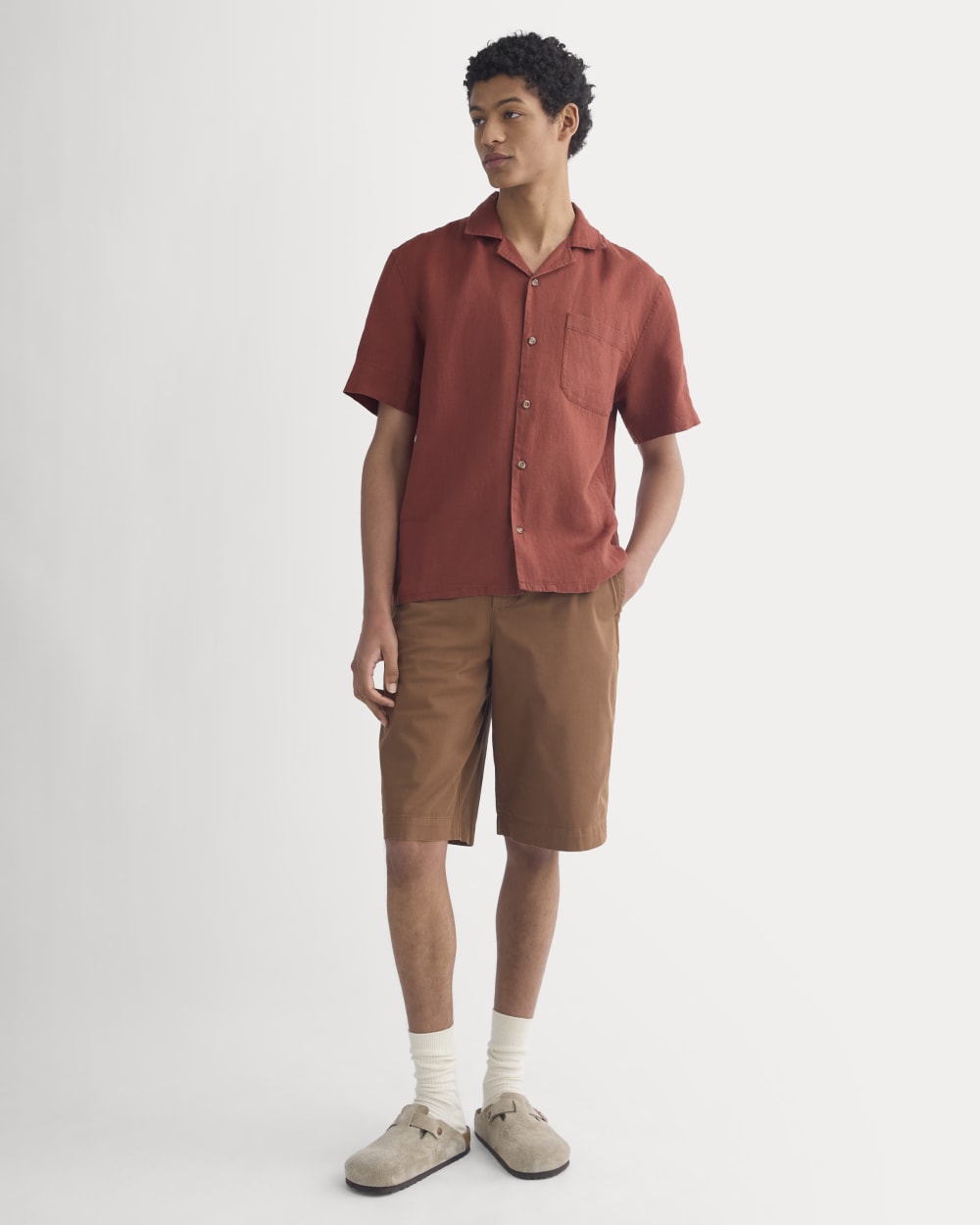 Linen Resort Shirt | Henna Red – Everlane