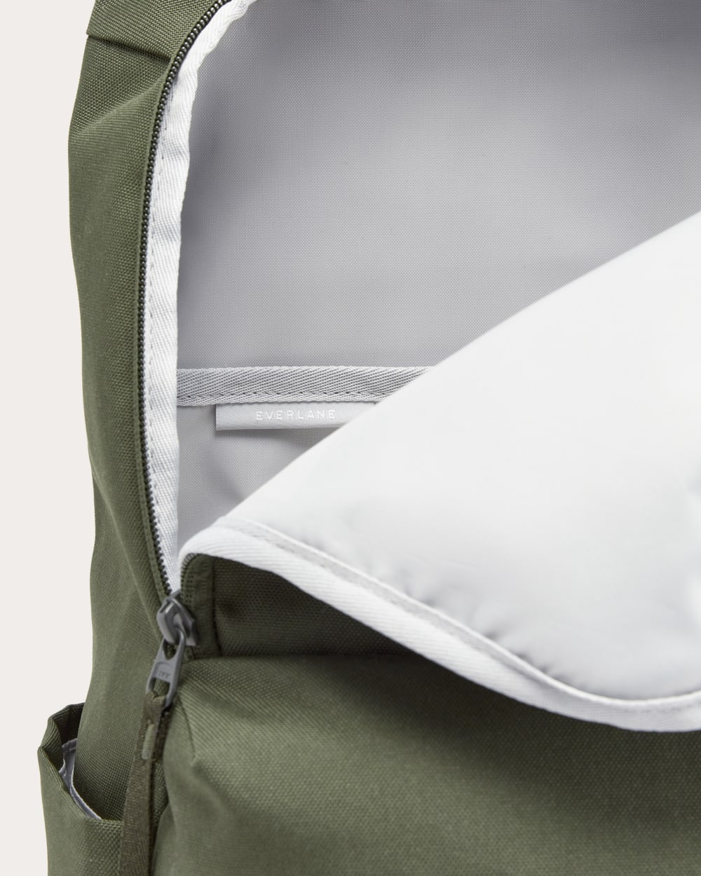 dark grey brown leather twill backpack everlane The ReNew Transit Backpack