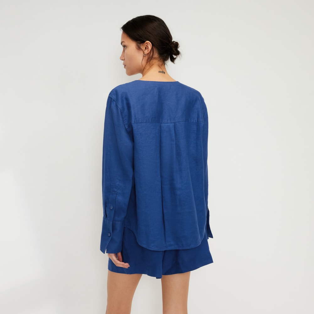 womens-linen-popover-shirt-mazarine-blue