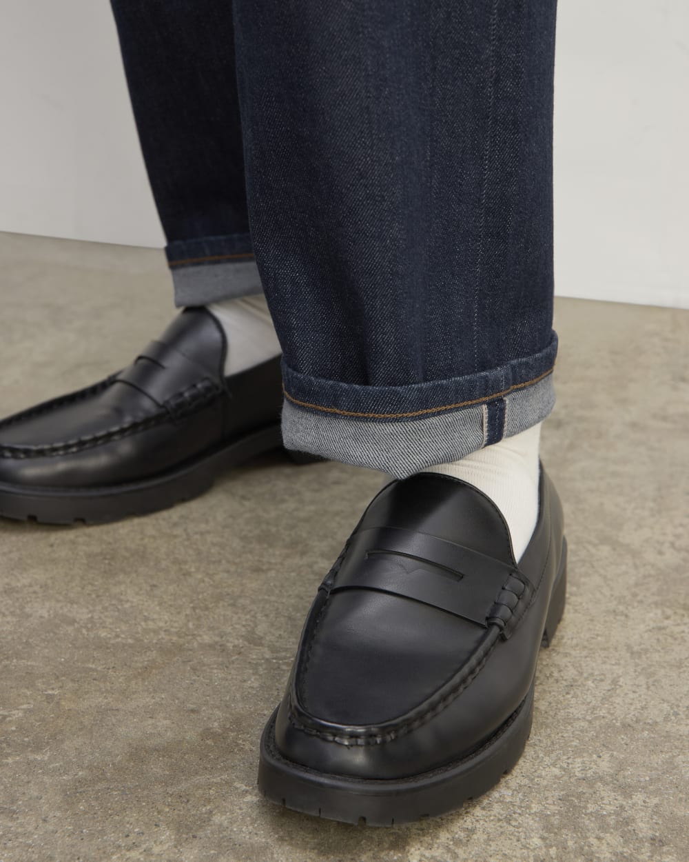 Denim Everlane 90s Loafer Leather Loafers Everlane Shoes Everlane