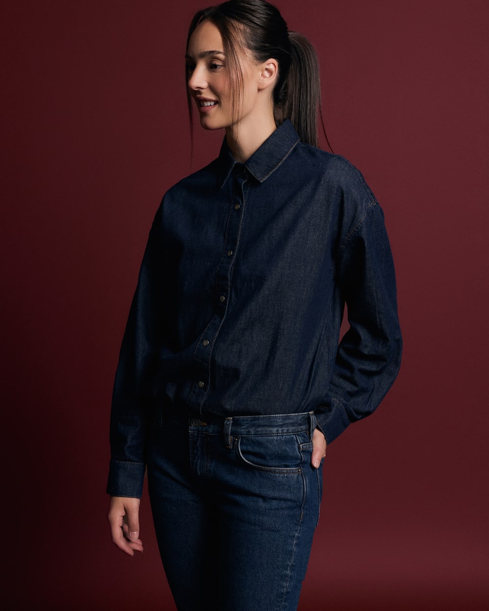 womens-everlane-ebdenim-balboa-shirt-deep-bay-indigo | editorial