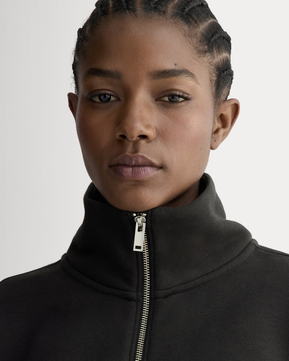 Luxe Fleece Half-Zip Sweatshirt Black – Everlane