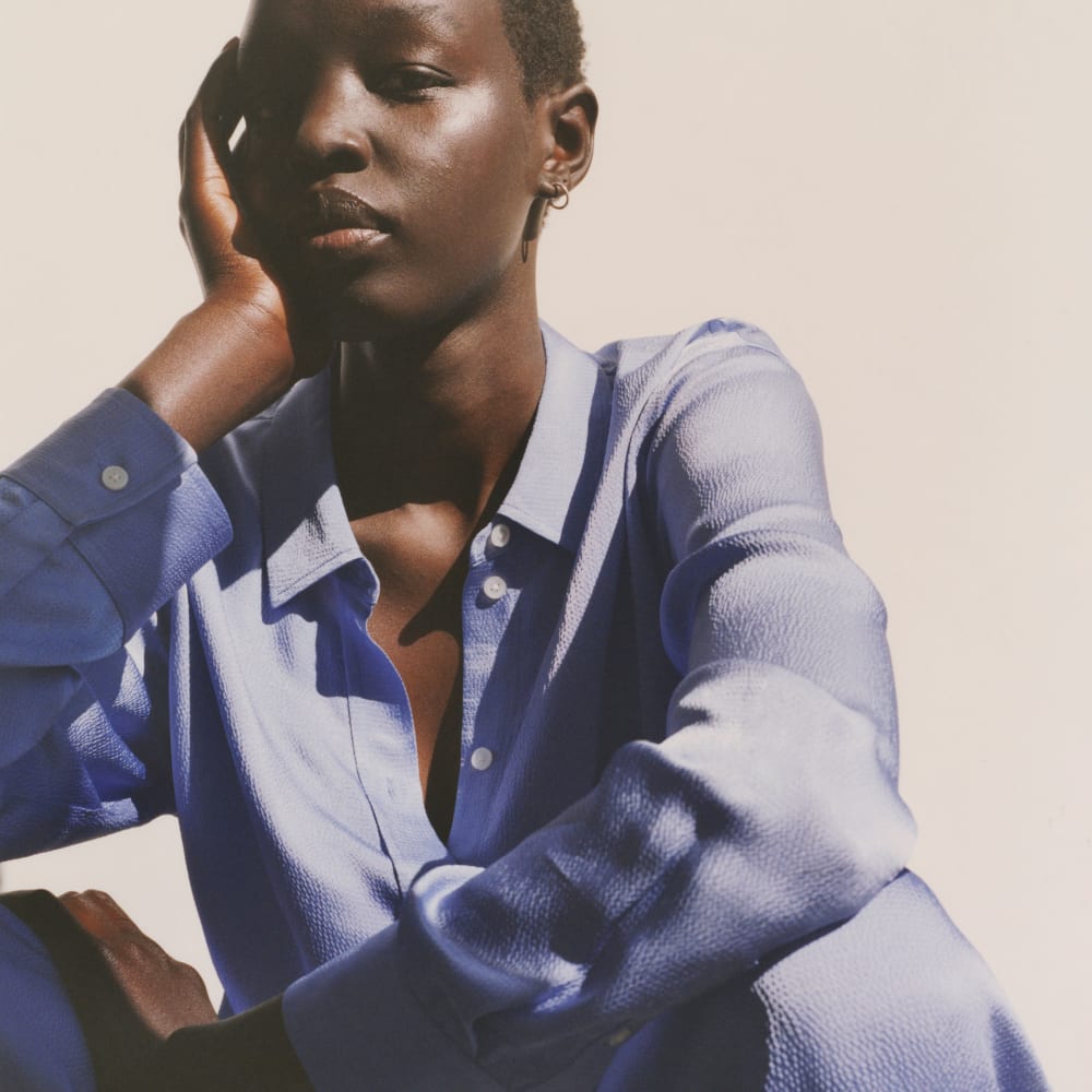 womens-satin-relaxed-shirt-cornflower-blue