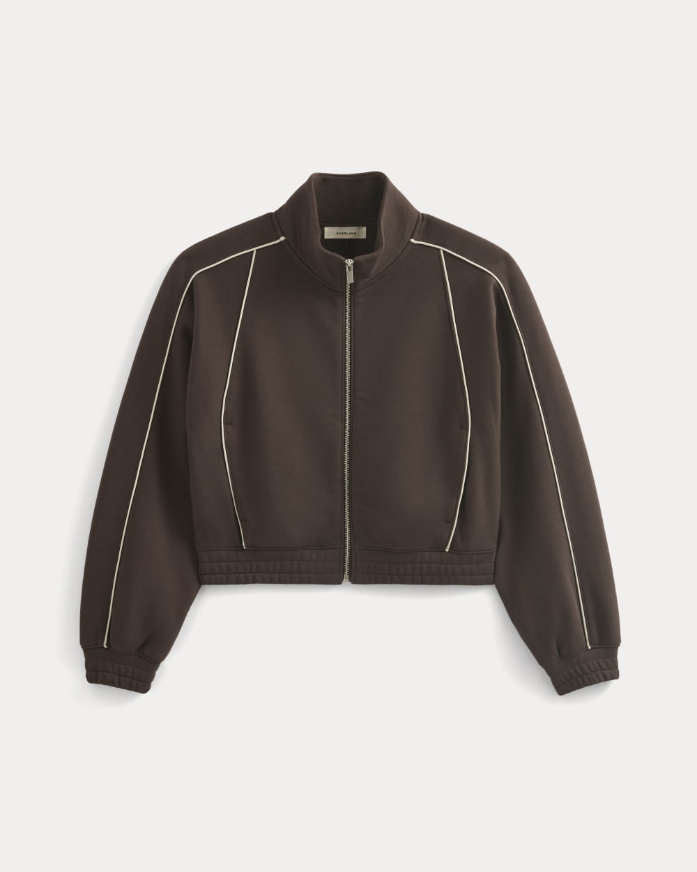 womens-luxe-fleece-track-jacket-dark-chocolate | alt