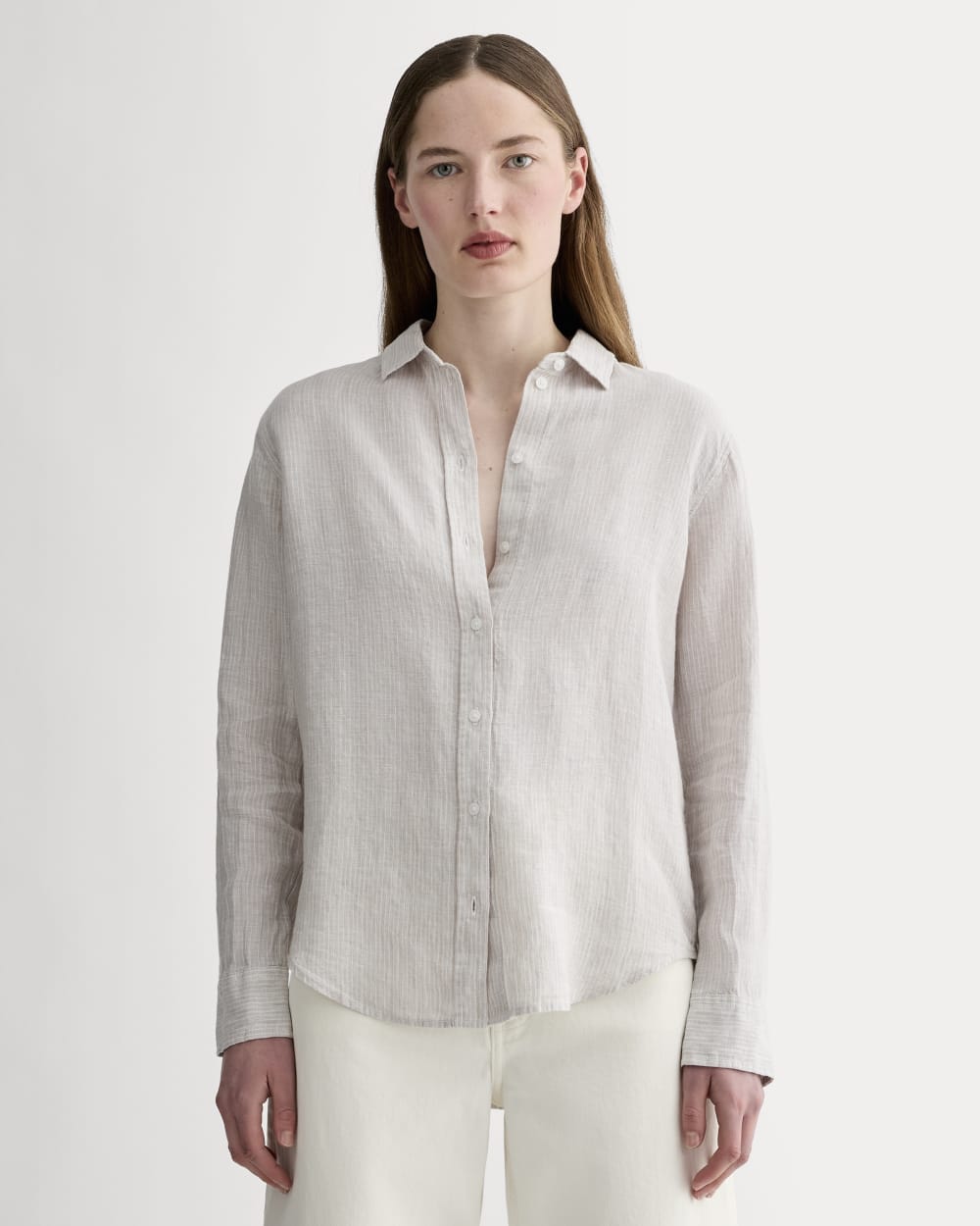 womens-relaxed-linen-shirt-stone-white | primary