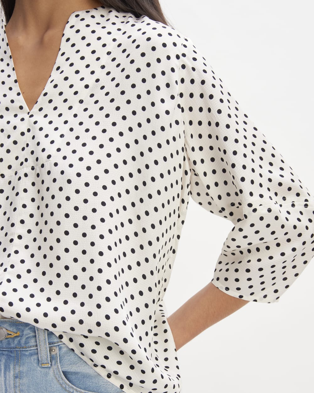 womens-hammered-satin-balloon-sleeve-top-bone-black