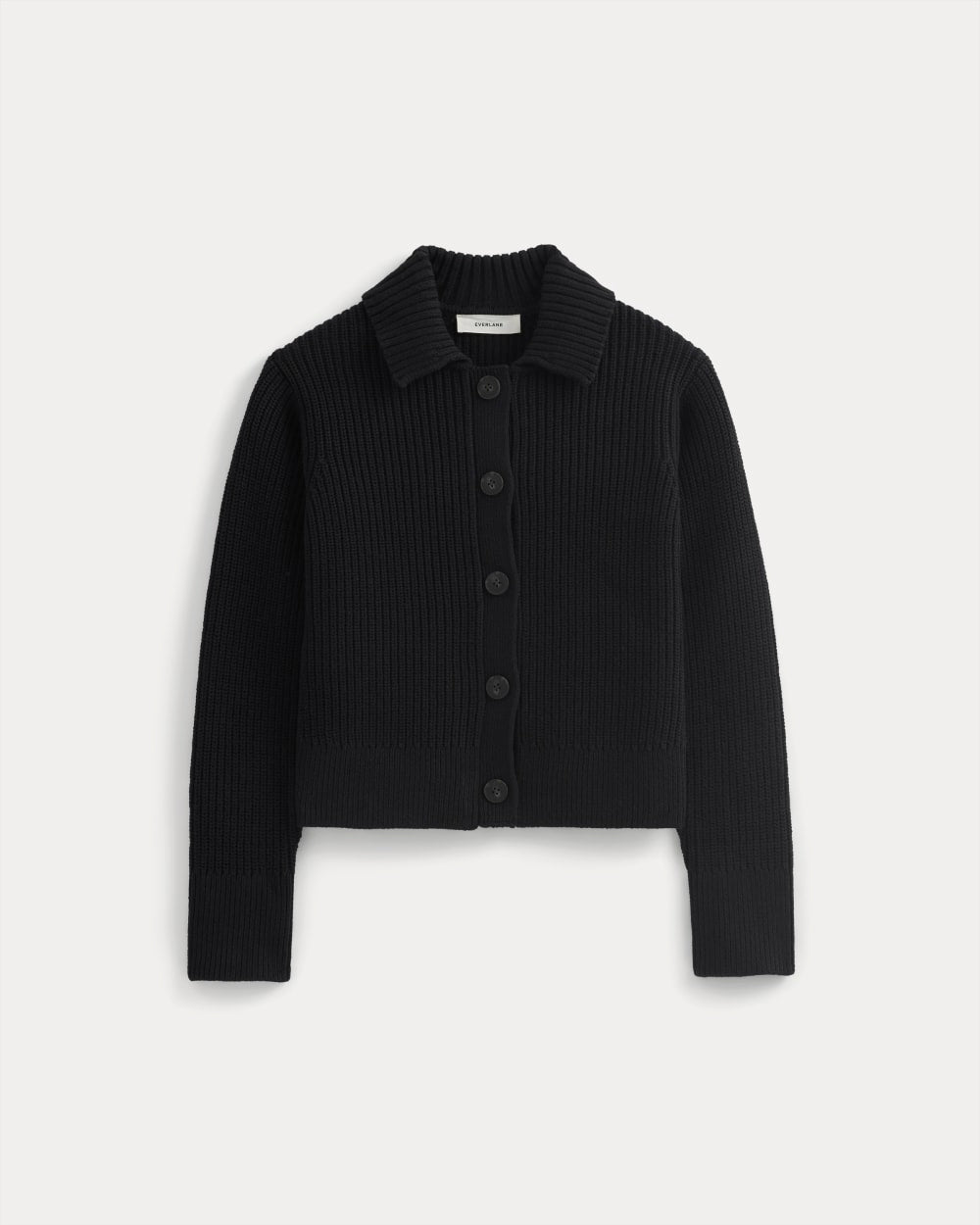 womens-shrunken-cardigan-everyday-cotton-black | alt