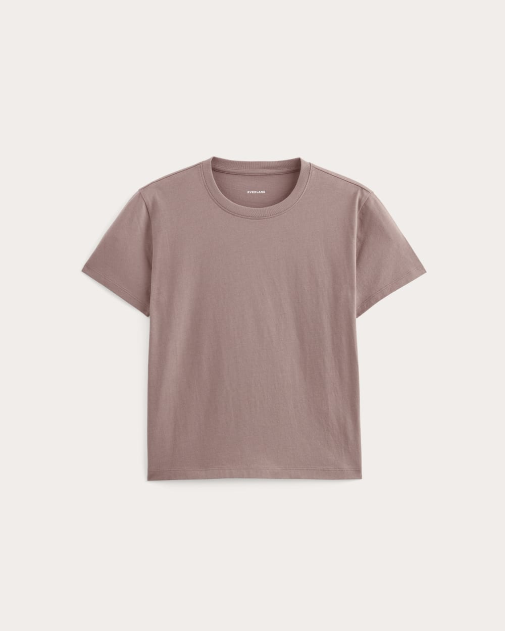 The Box-Cut Tee in Essential Cotton | Bone / Black | No Pocket
