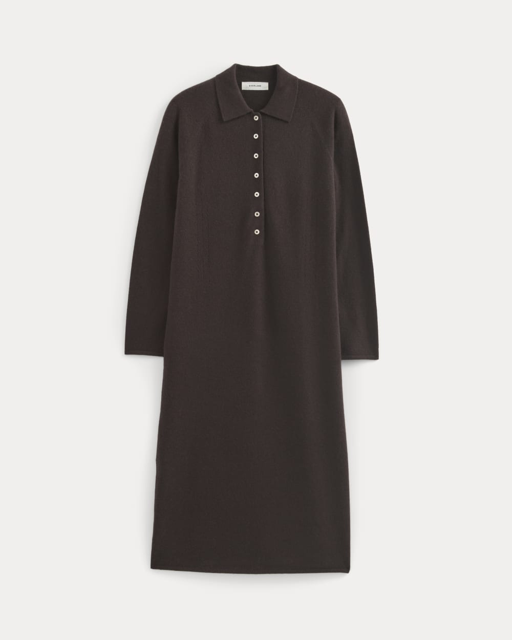 womens-cashmere-polo-midi-dress-dark-chocolate | alt