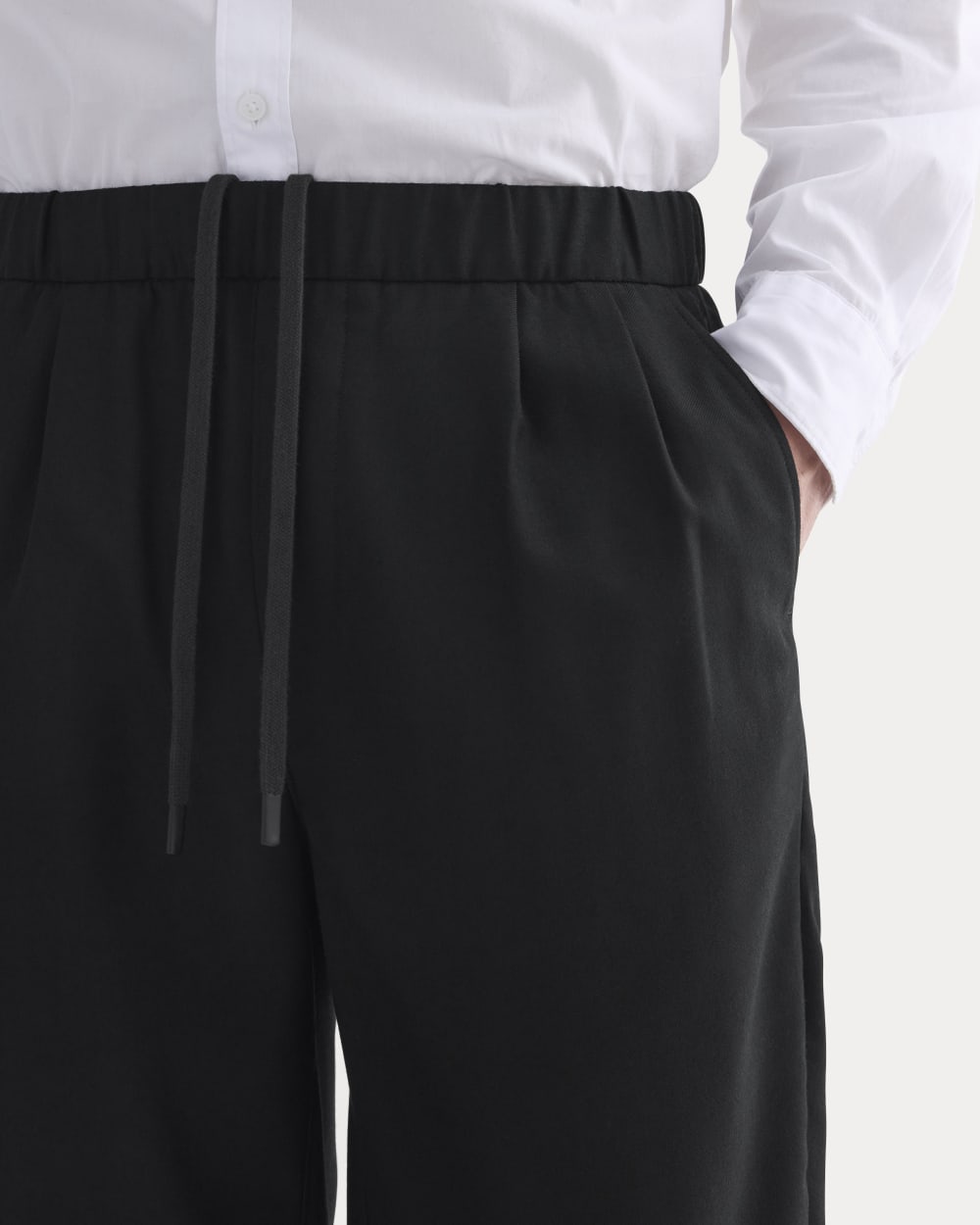 Pleated Trouser in Tailor Twill | Black – Everlane
