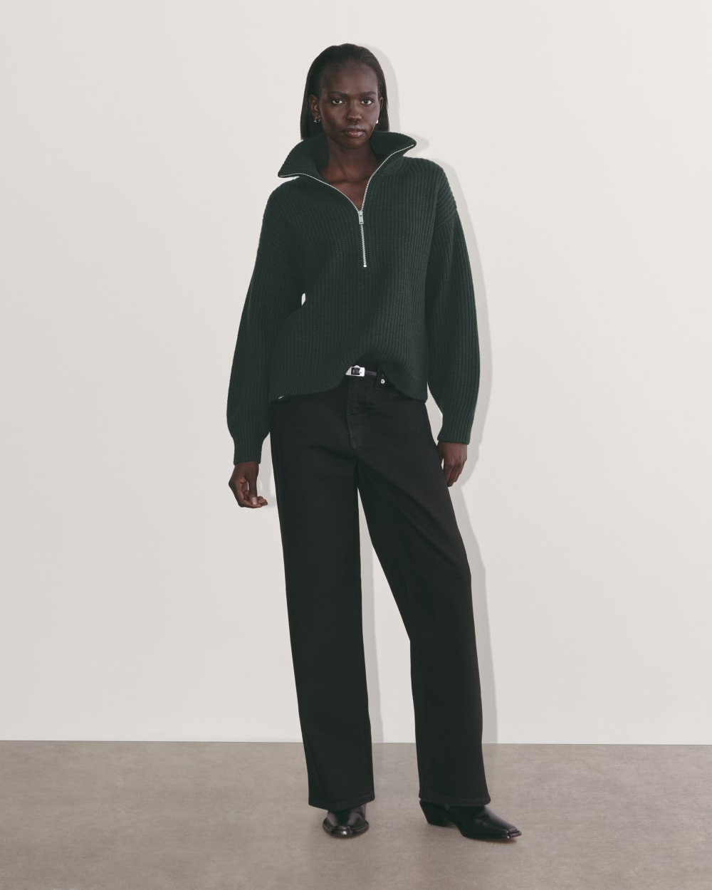 womens-felted-merino-halfzip-sweater-heather-scarab