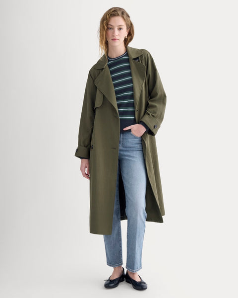 Drapey Twill Trench | Olive Night – Everlane