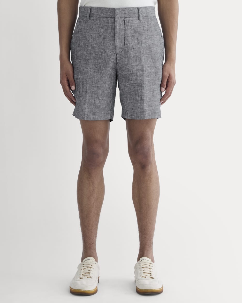 mens-linen-trouser-short-navy-chambray | primary