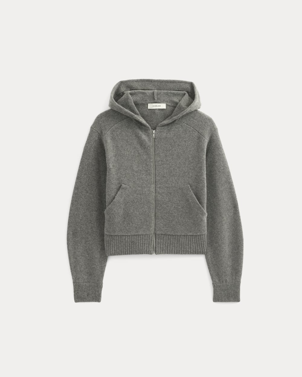 womens-full-zip-hoodie-in-wool-cashmere-heather-charcoal | alt
