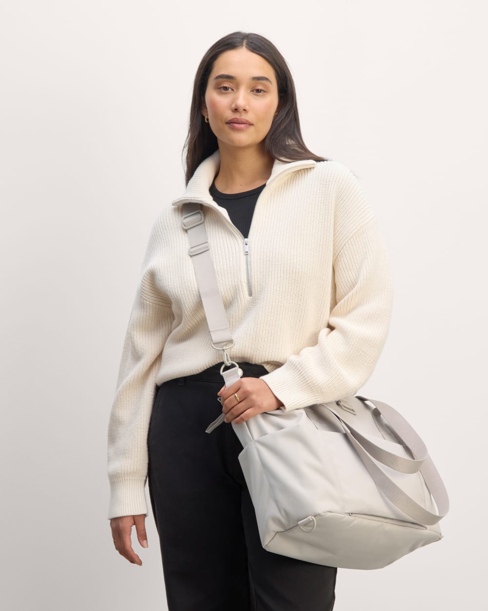 The ReNew Transit 3-Way Tote | Warm Quartz – Everlane