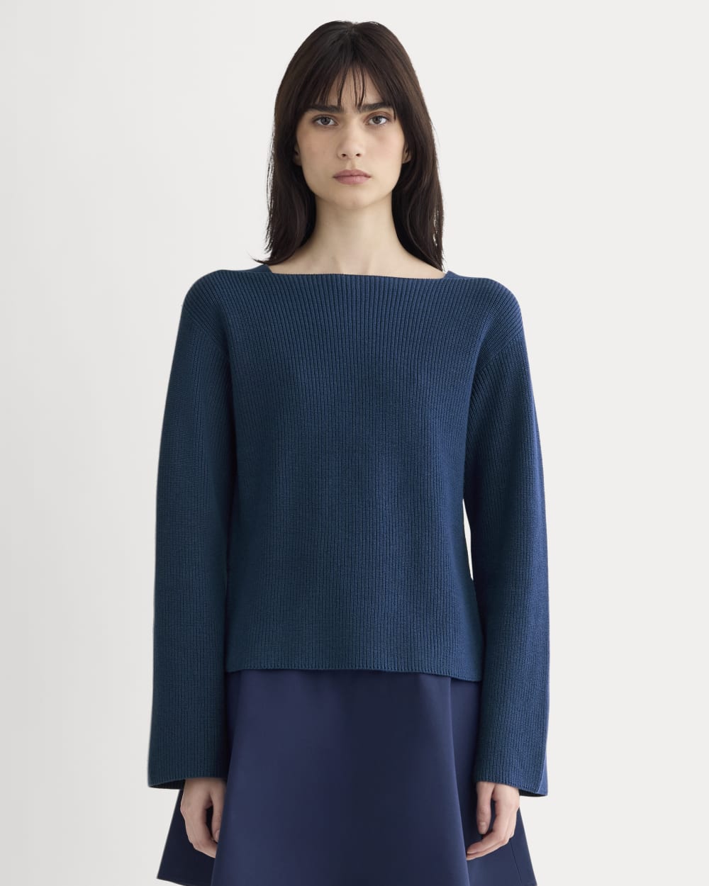 womens-boatneck-top-in-everyday-cotton-deep-lazuli-blue | primary