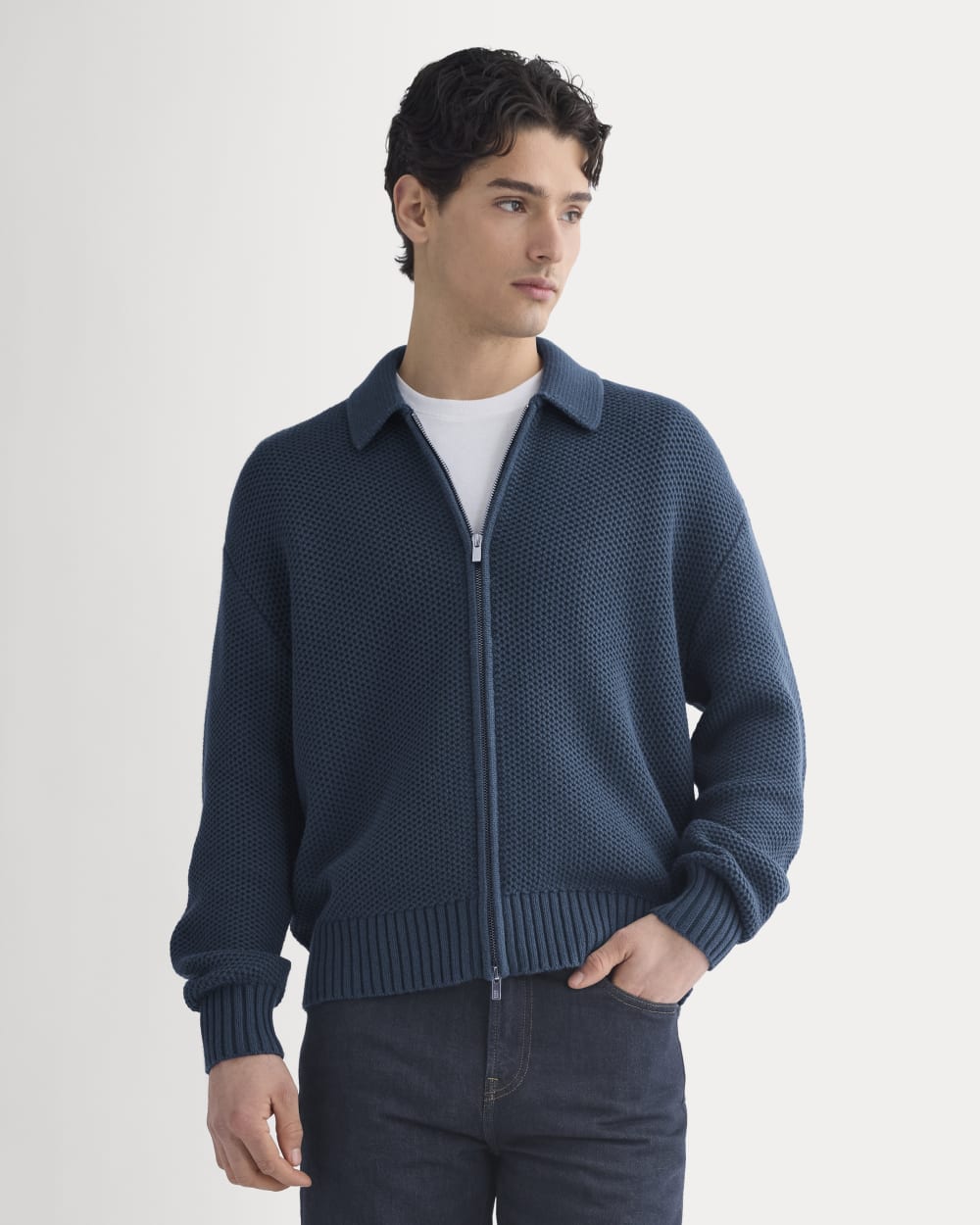 Honeycomb Sweater Jacket