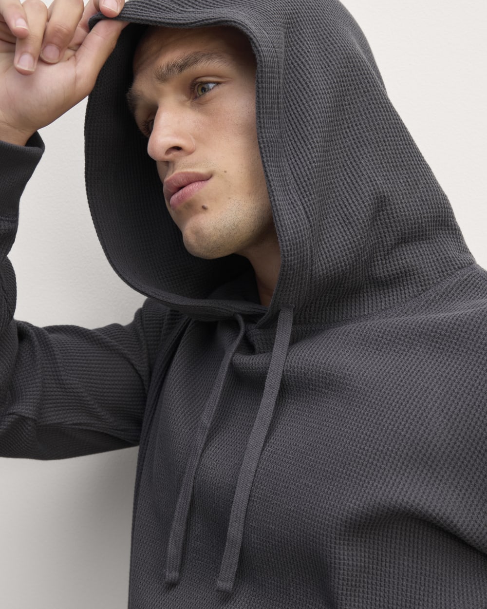 The Waffle-Knit Hoodie | Graphite – Everlane