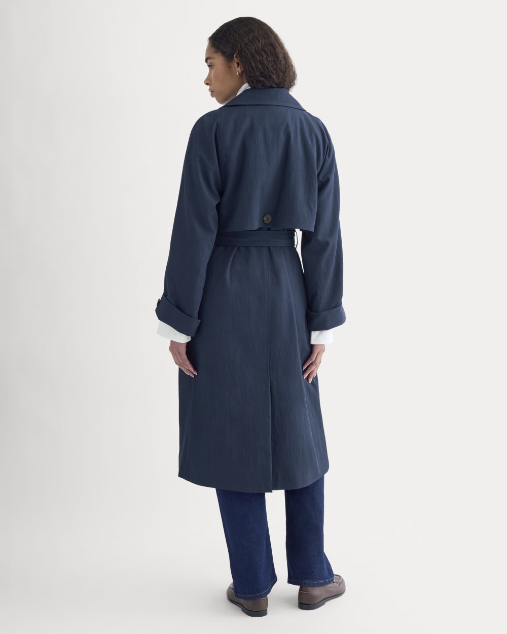 Drapey Twill Trench | Navy – Everlane