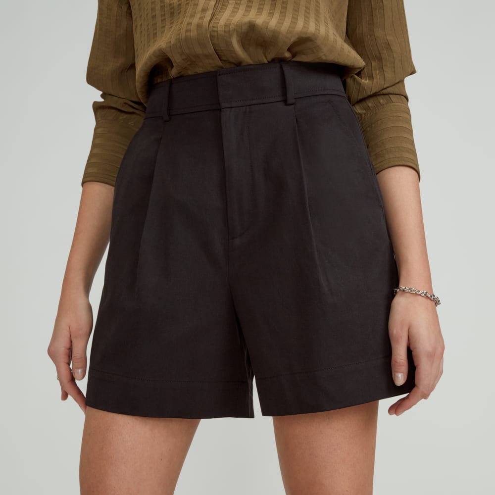 womens-tencel-way-high-drape-short-black