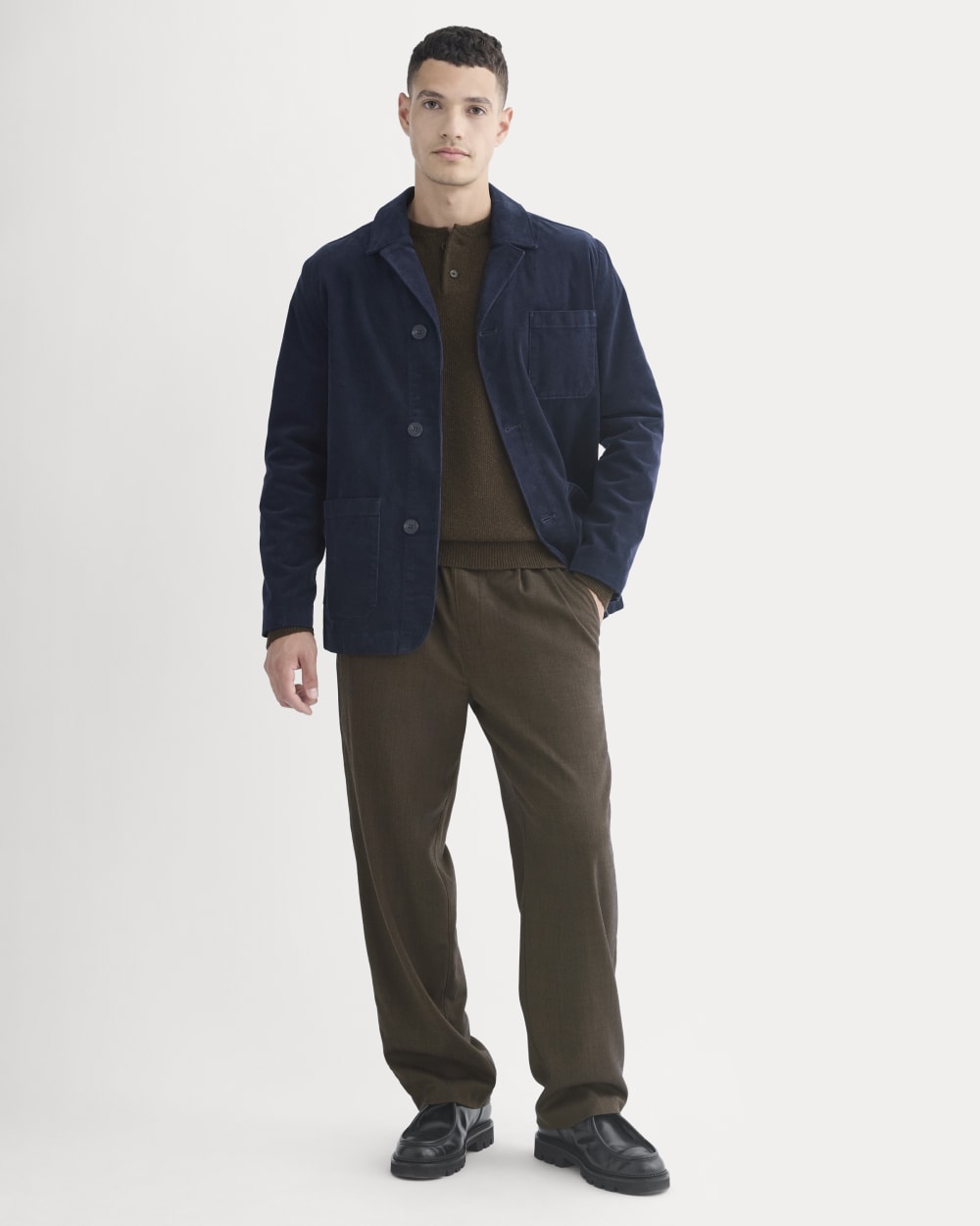 Fine Wale Corduroy Chore Blazer | Navy – Everlane