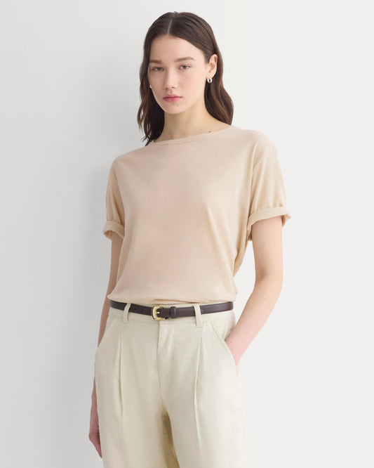 womens-air-oversized-crew-tee-peyote | primary