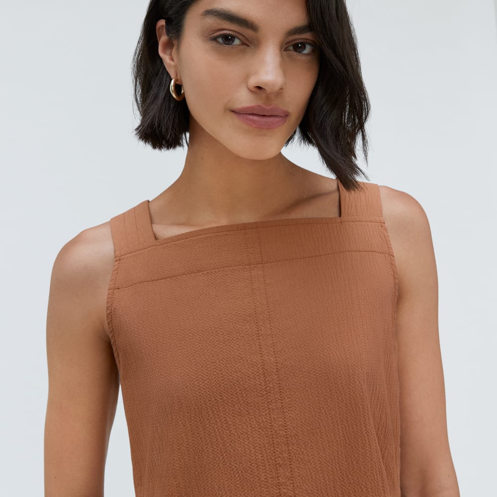 everlane seersucker midi dress The Seersucker Midi Dress