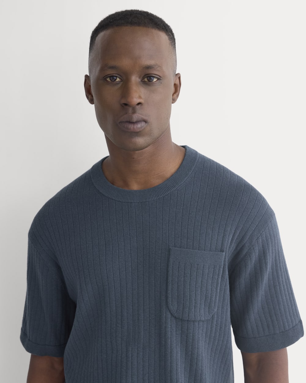 Textured Knit Tee | Midnight Navy – Everlane