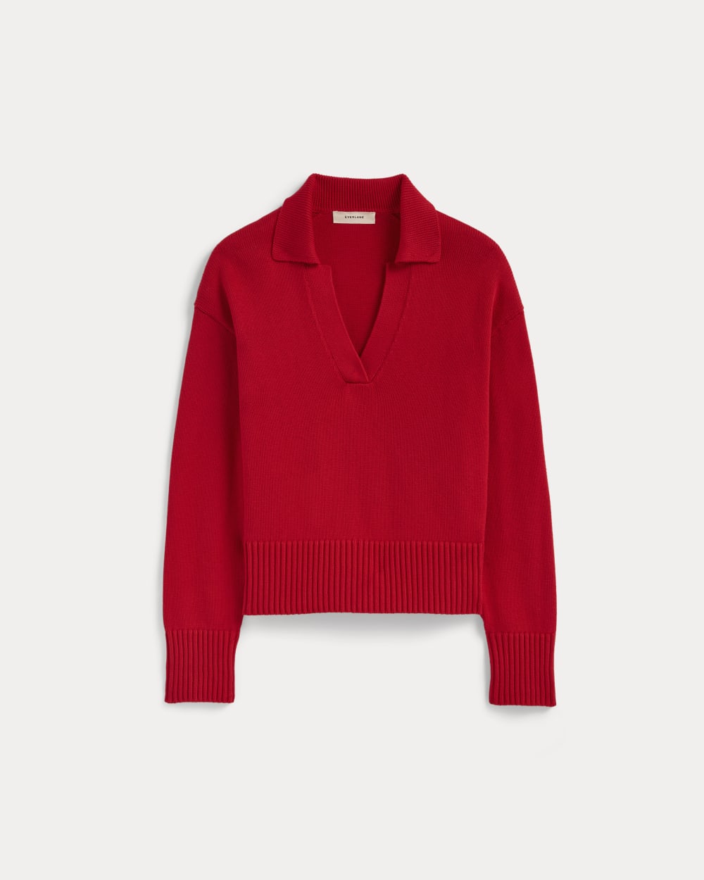 womens-cotton-boxy-polo-classic-red | alt