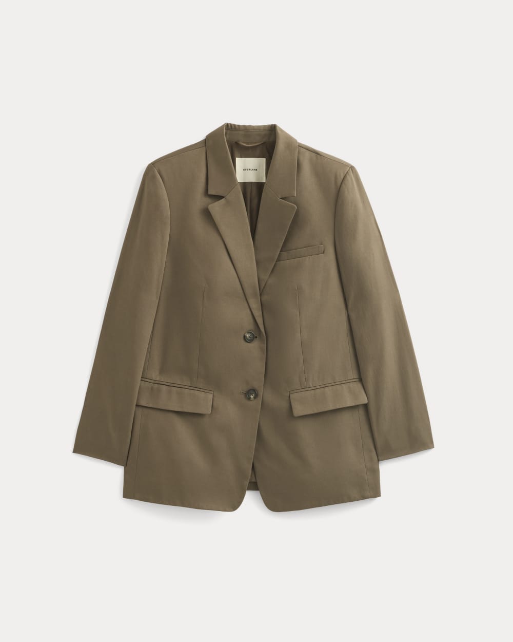 The Oversized Blazer in Buttersmooth | Deep Taupe – Everlane