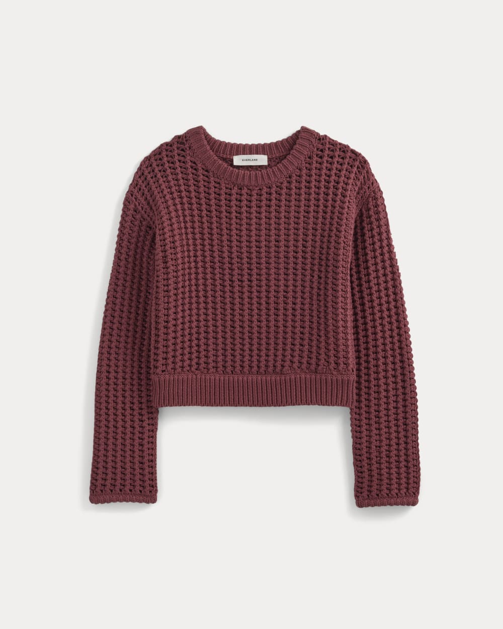 womens-open-knit-crew-in-elevated-cotton-henna-red | alt