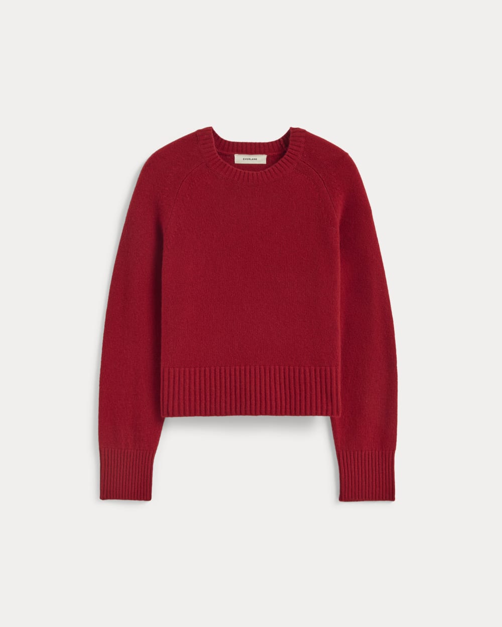 The Boxy Crew in Cashmere | Berry Red – Everlane
