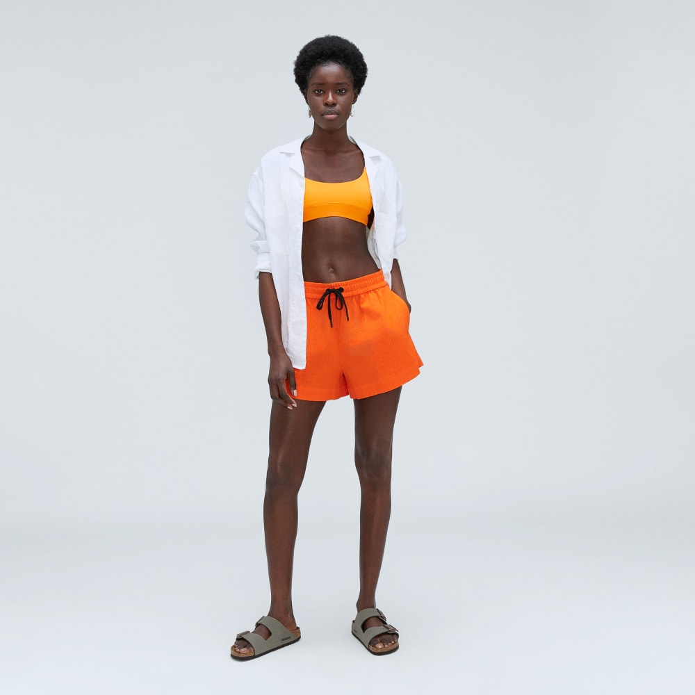 womens-seersucker-boxer-short-bright-orange