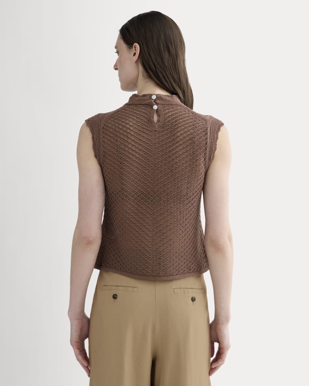 The Lace Knit Tank | Black