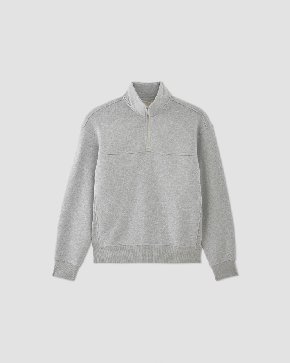 The ReTrack Fleece Half-Zip | Heathered Grey – Everlane
