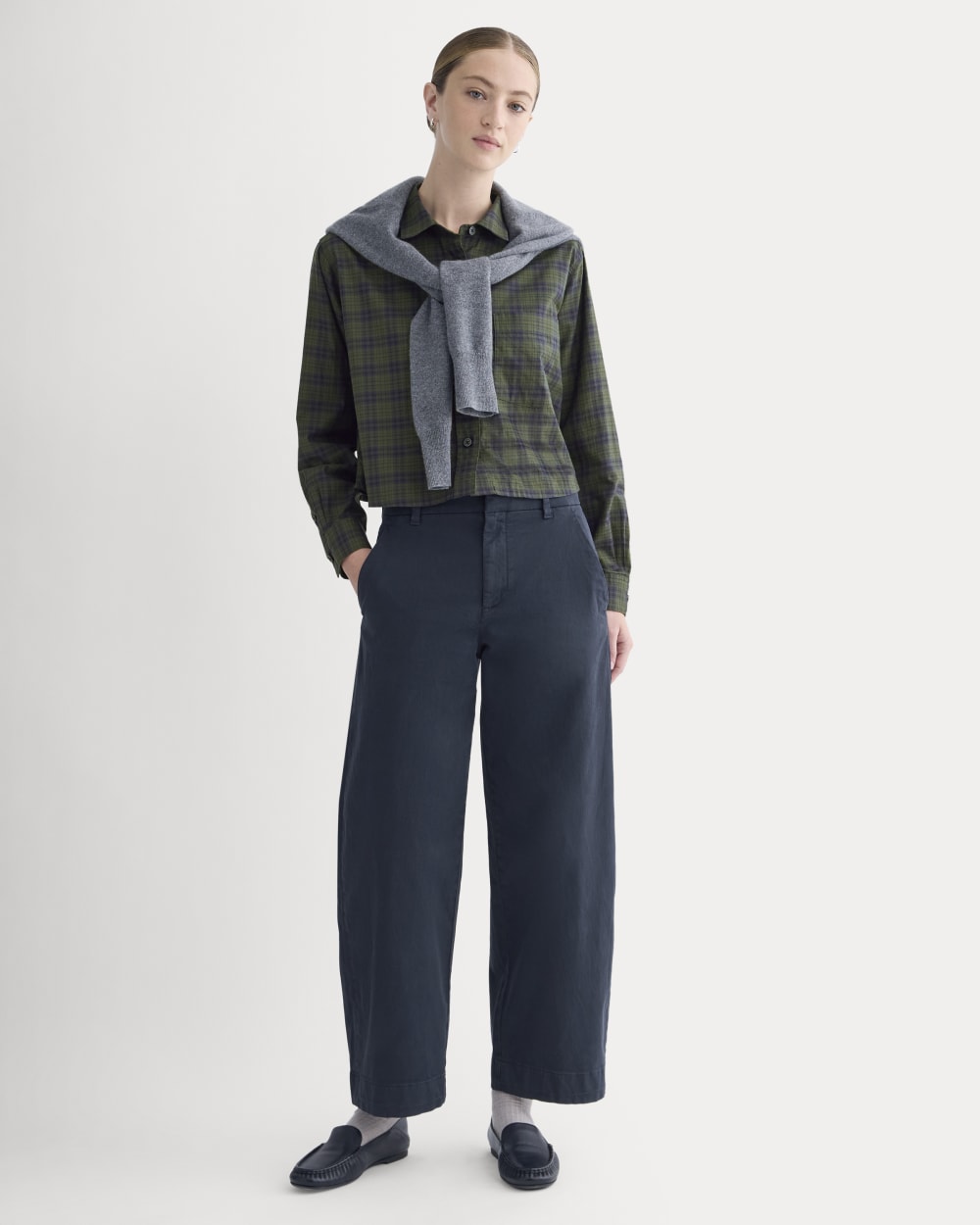 Cotton Twill Chino | Dark Green
