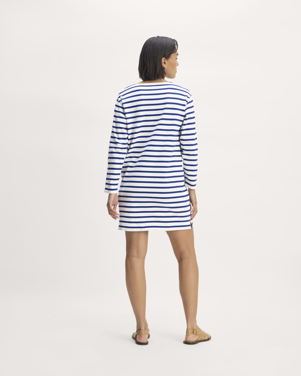 The Mariner Dress | Bone / Mazarine Blue Everlane The Mariner Dress | Bone / Mazarine Blue Everlane