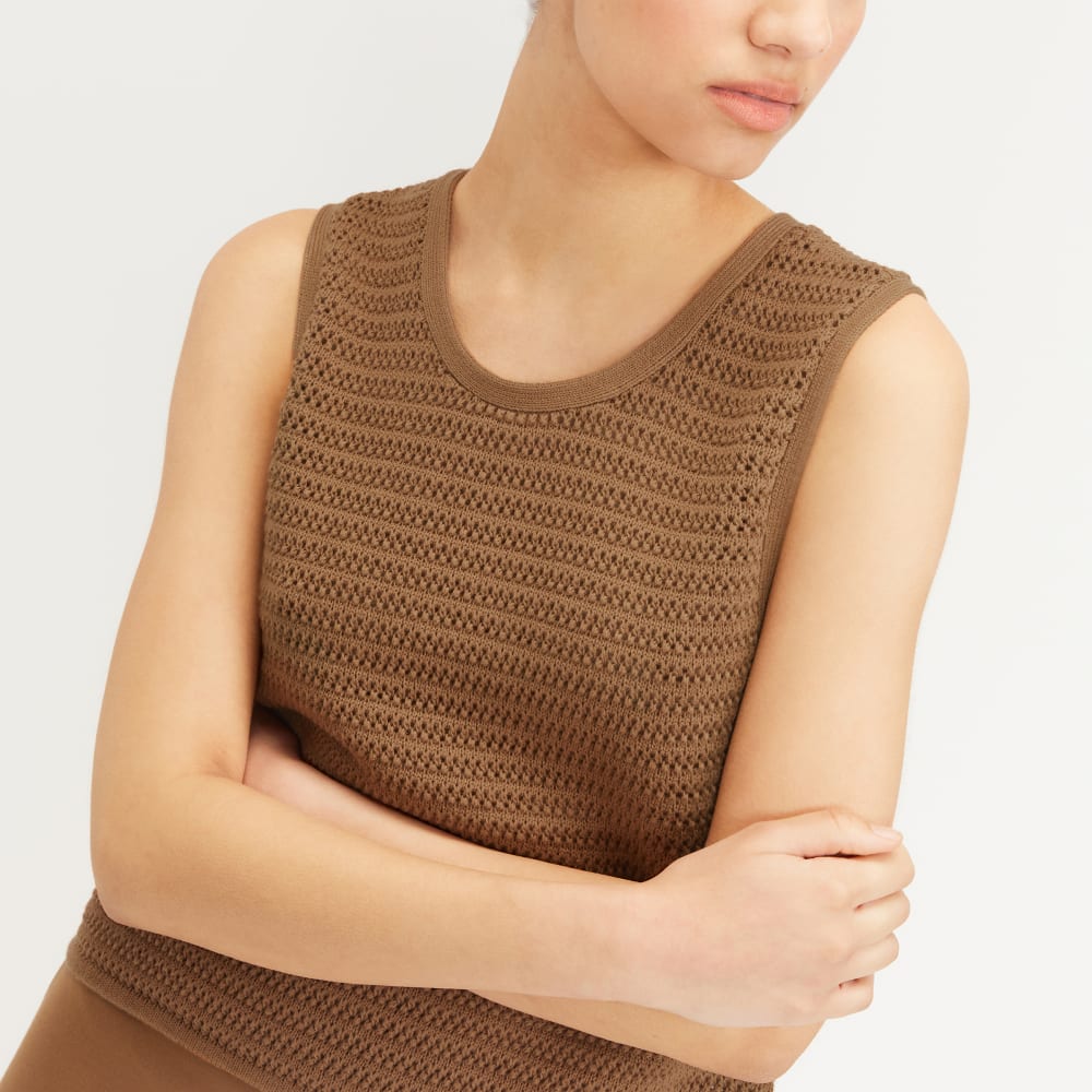The Crochet Knit Cami | Toasted Coconut – Everlane