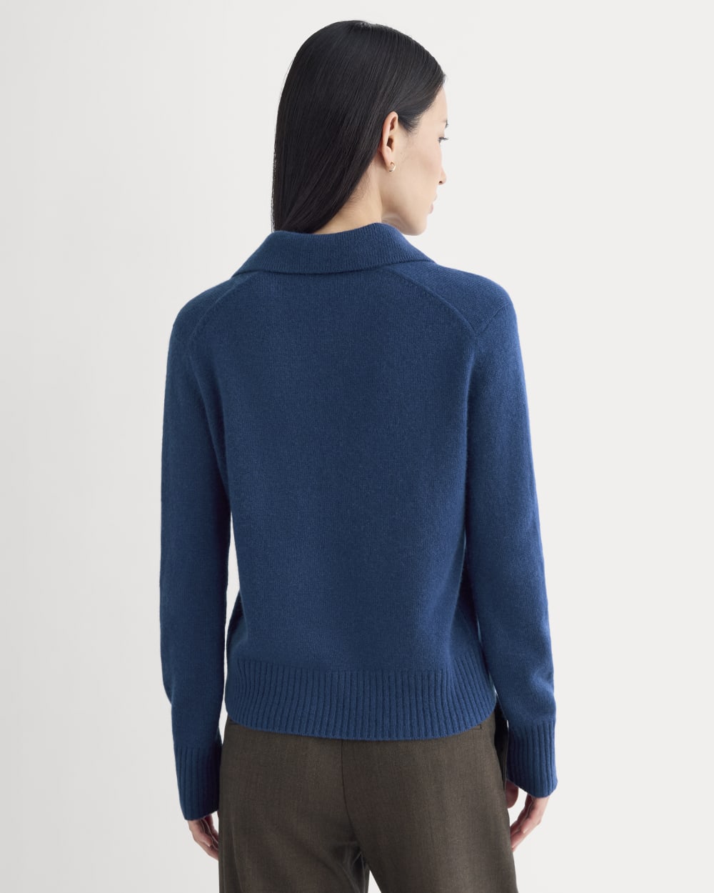 Cashmere Polo Sweater | Deep Lazuli Blue – Everlane