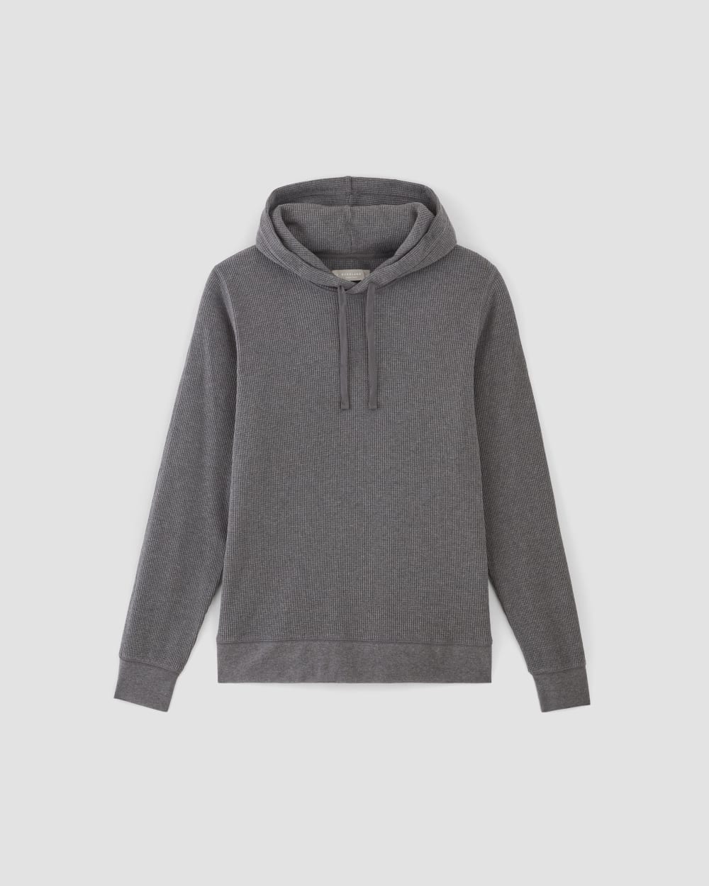 The Waffle-Knit Hoodie | Heathered Charcoal – Everlane