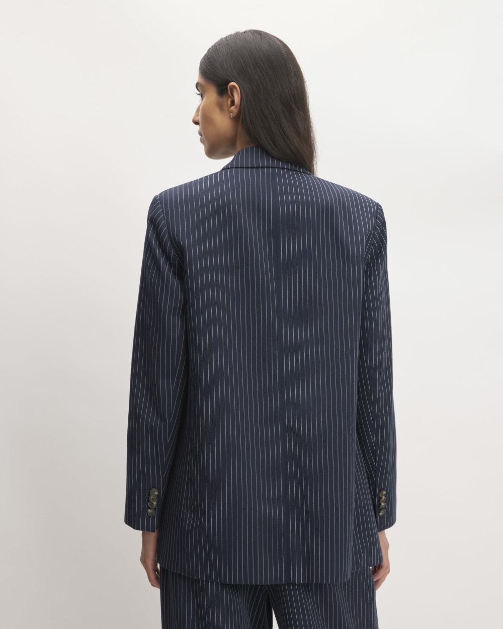 The Oversized Blazer in Buttersmooth | Navy / Bone – Everlane