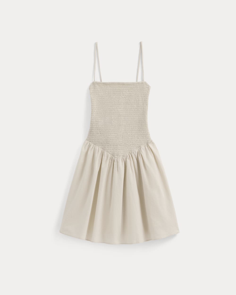 womens-gauze-smocked-mini-dress-birch | alt