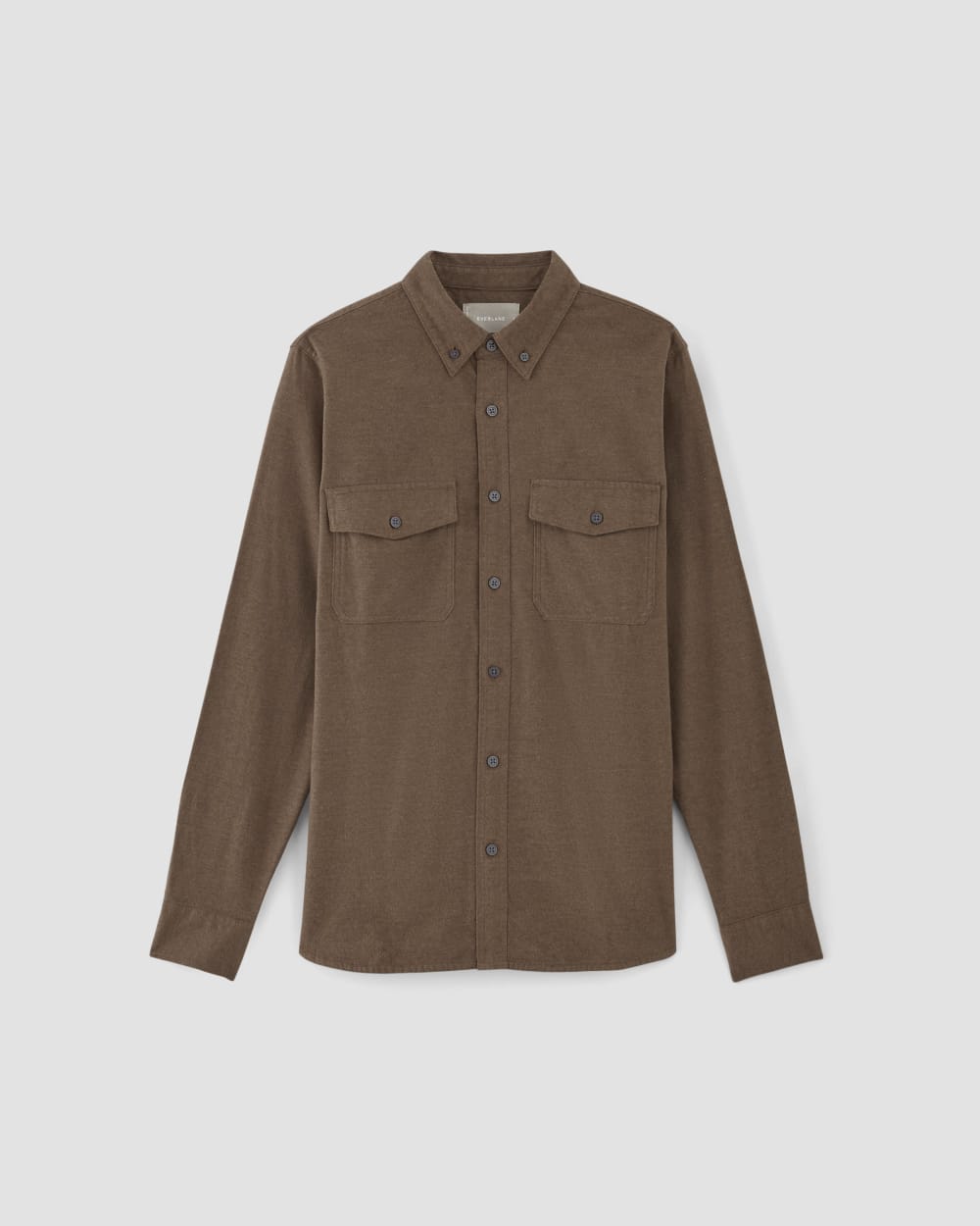 The Brushed Flannel Shirt | Heathered Cocoa Brown – Everlane