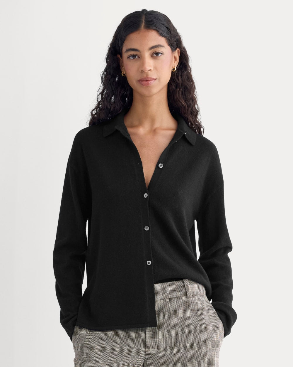 Cashmere Button-Up Shirt