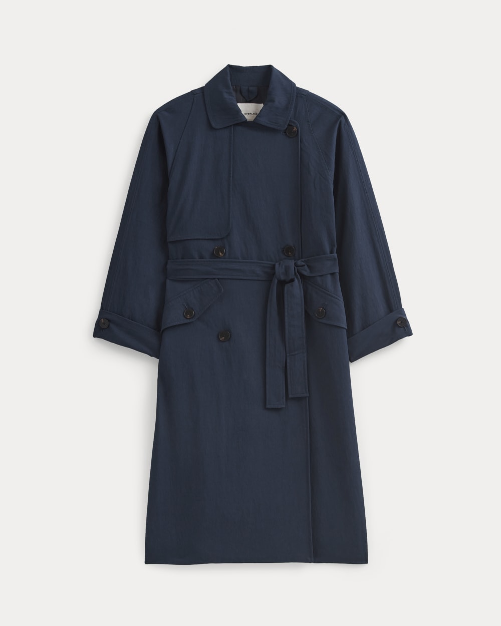 womens-drapey-twill-trench-navy | alt