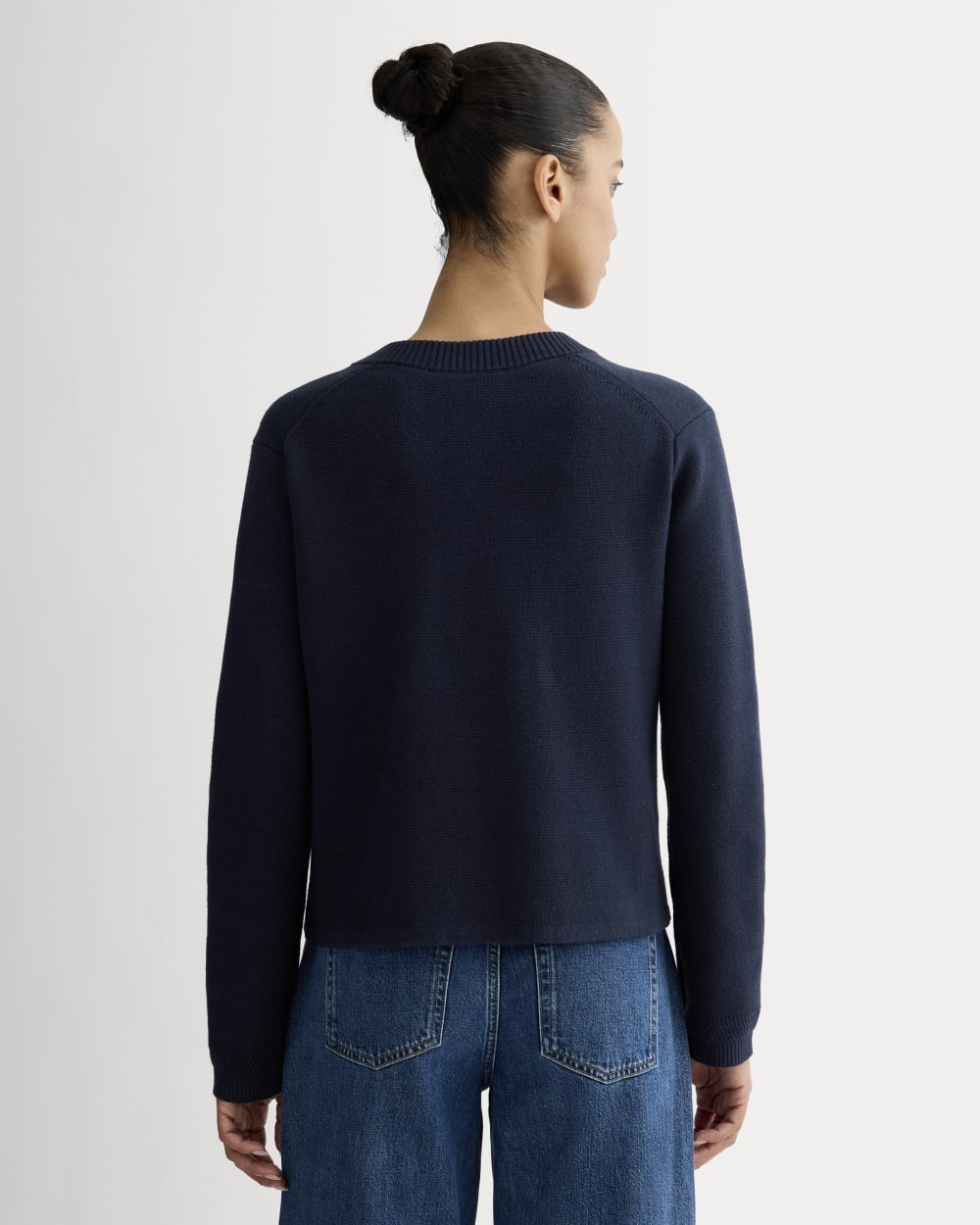 The Crew Cardigan in Everyday Cotton | Navy – Everlane