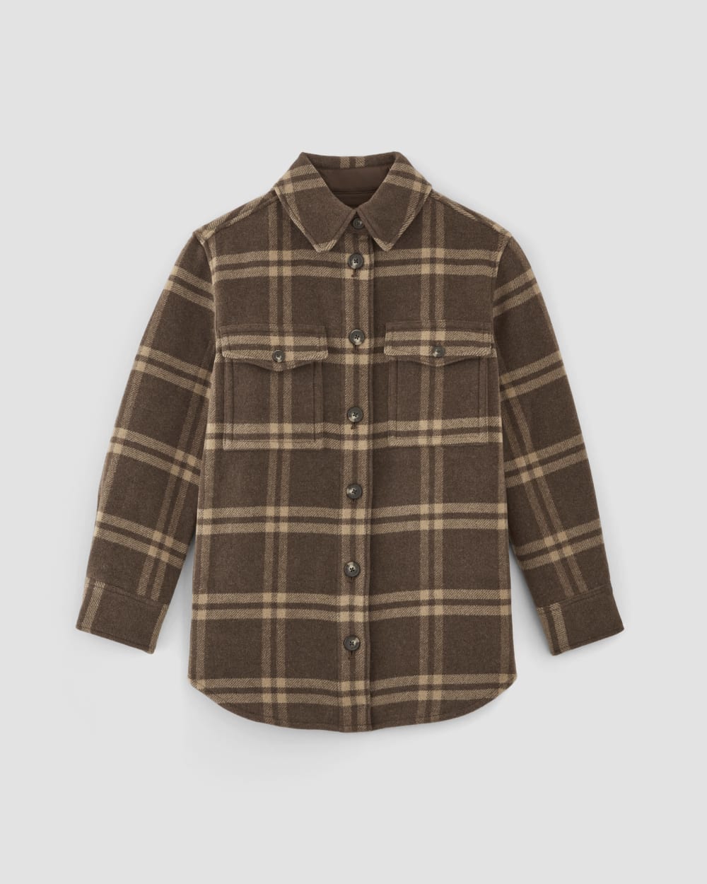 The Italian ReWool® Oversized Shirt Jacket | Brown / Camel – Everlane