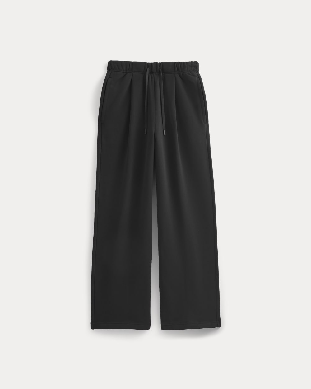 mens-luxe-fleece-pleated-sweatpant-black | alt