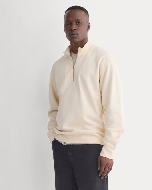 mens-lightweight-terry-zip-pullover-parchment | primary