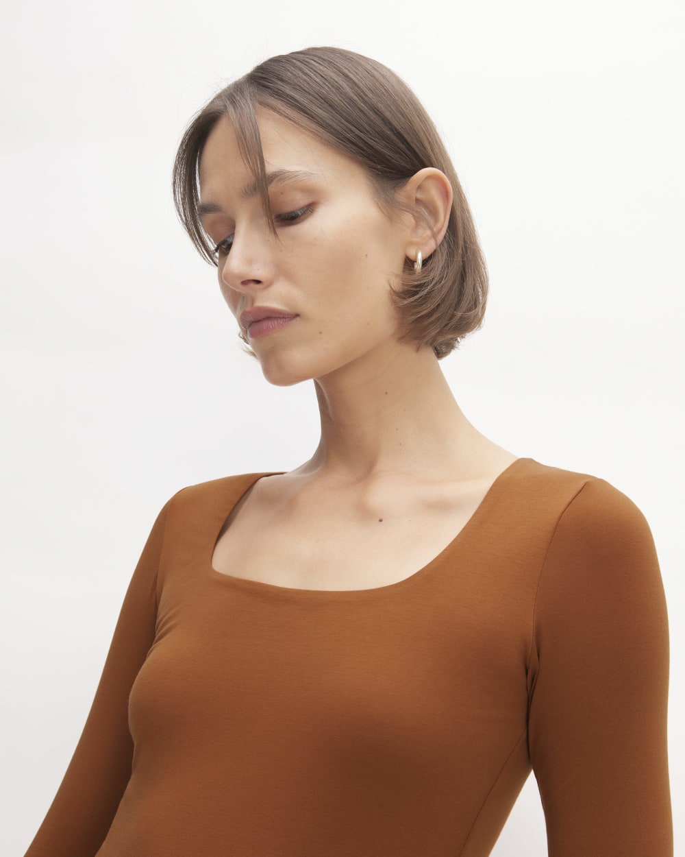 womens-long-sleeve-square-bodysuit-thong-honey
